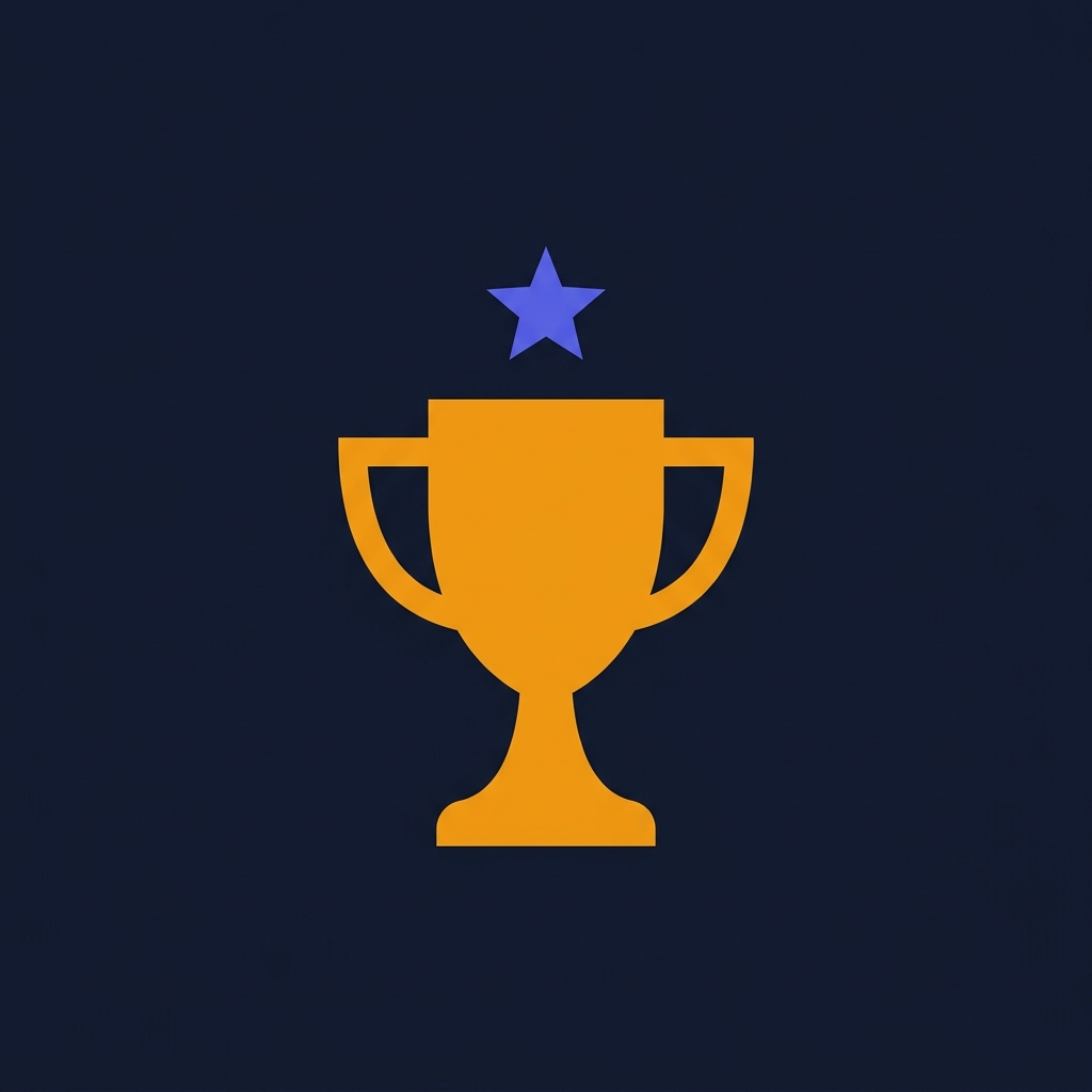 Best crypto app comparison showing 3 app cards with feature checkmarks, star ratings, and trophy icon