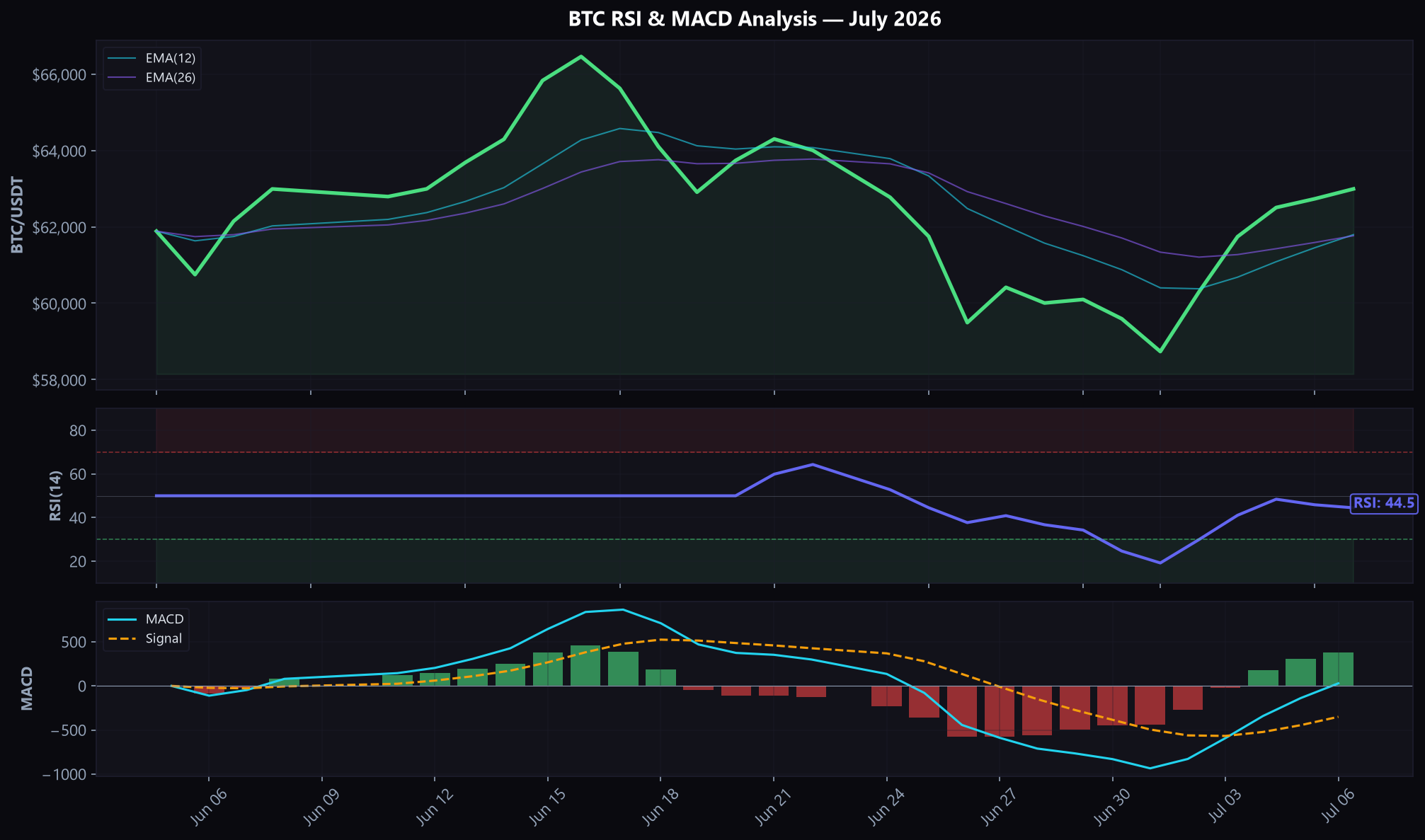 Bitcoin RSI and MACD Analysis