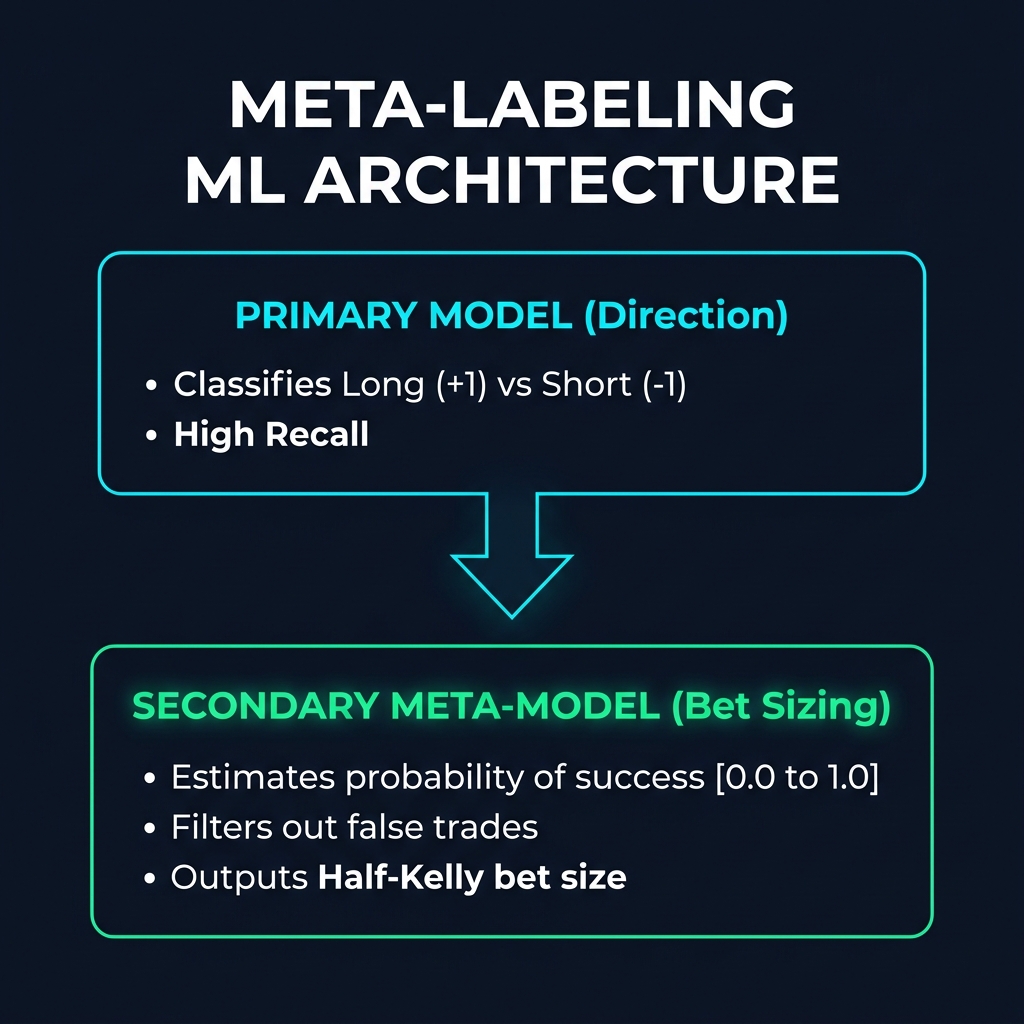 Meta-Labeling Two-Stage Machine Learning Architecture