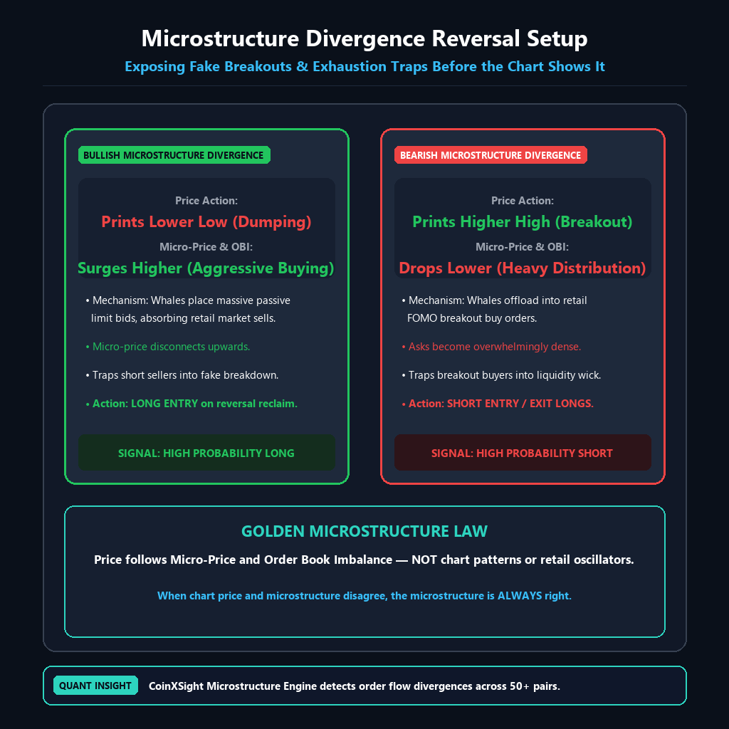Microstructure Divergence Reversal Setup and Level 2 Confirmation