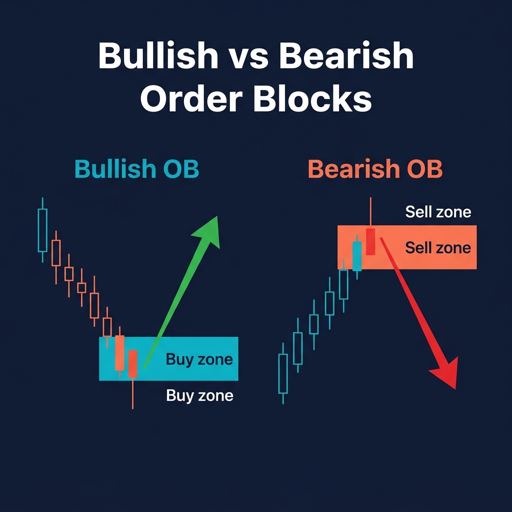 Bullish vs Bearish Order Blocks