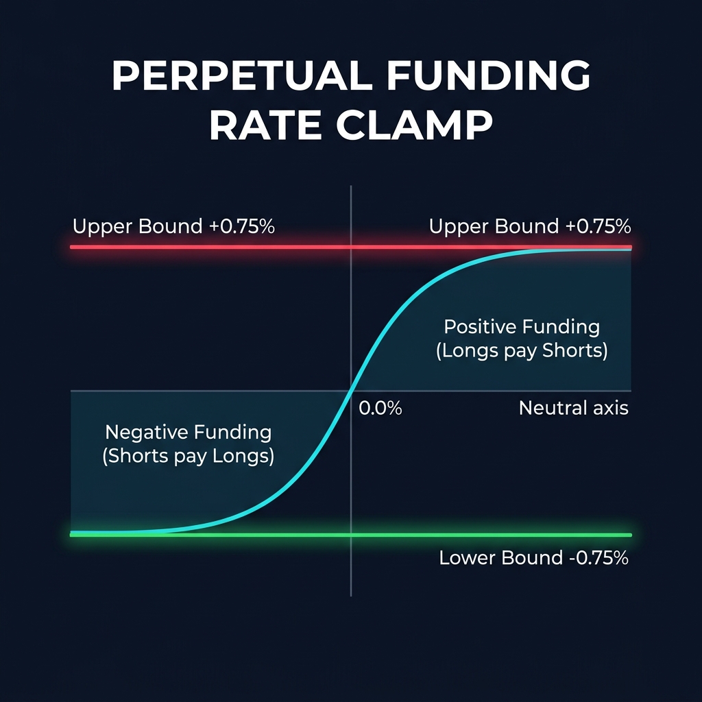 Perpetual Futures Funding Rate Clamp-and-Cap Microstructure Model