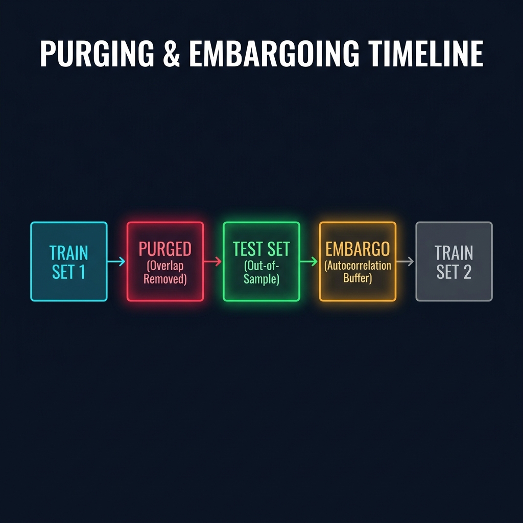 Purging & Embargoing Cross-Validation Timeline
