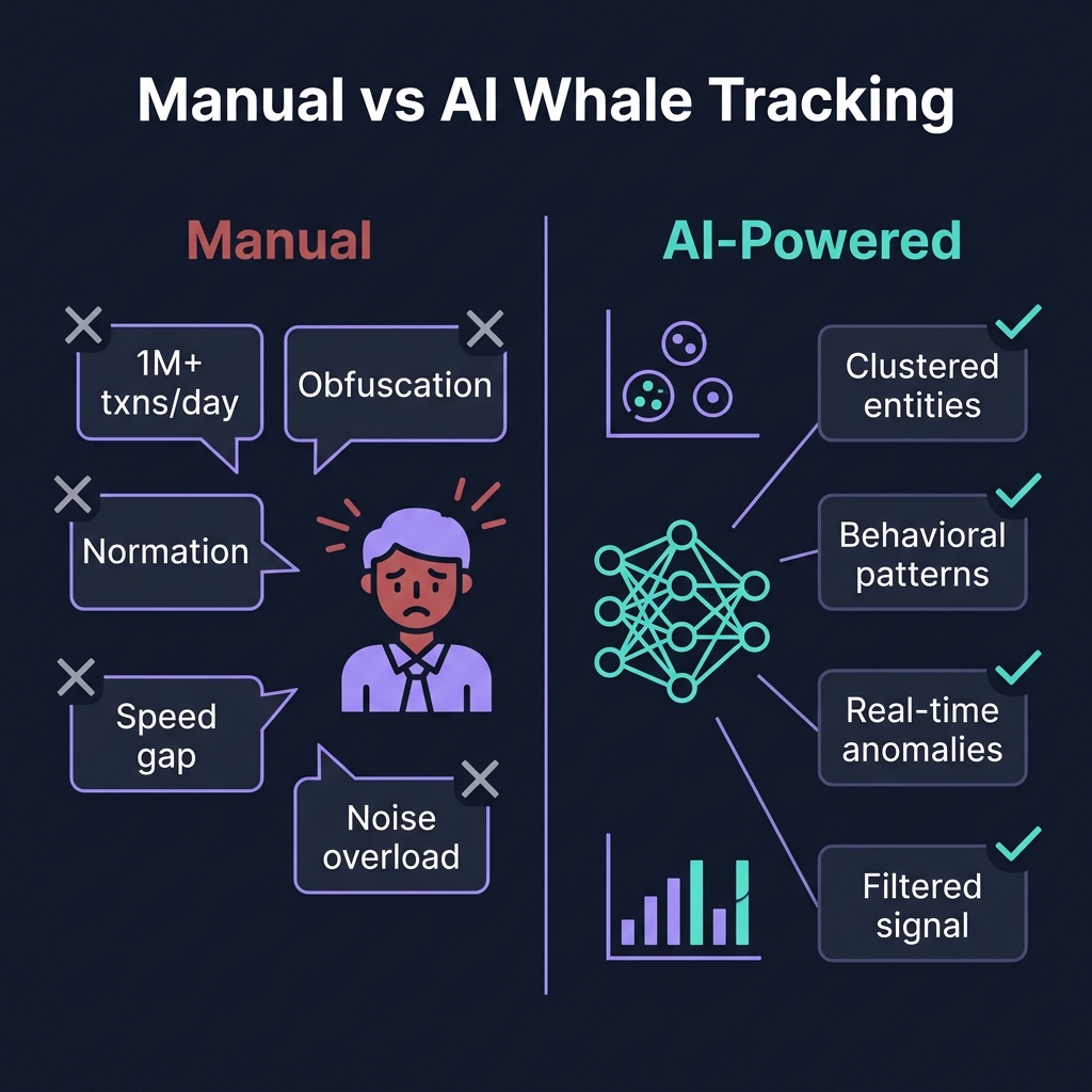 Why manual whale tracking fails versus AI-powered detection