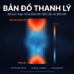 Bản đồ thanh lý Liquidation Heatmap Bitcoin trước giờ CPI Mỹ