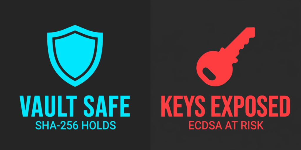 Vault safe vs keys exposed