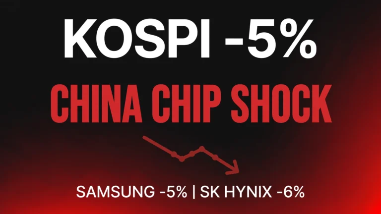 KOSPI 5 percent crash on China CXMT chip breakthrough