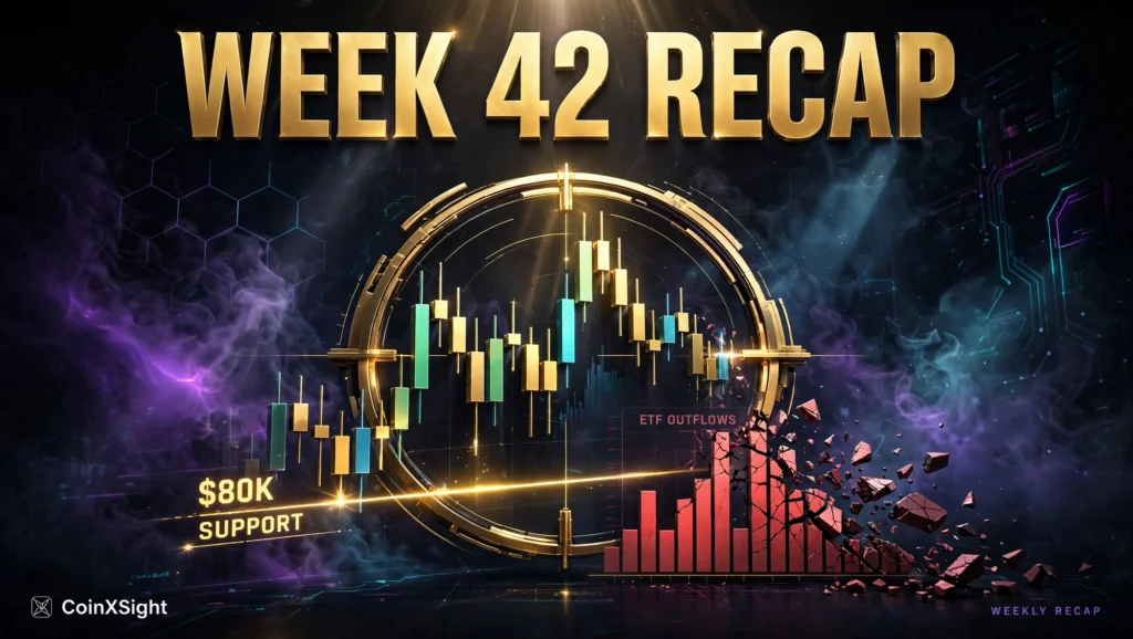 Crypto Week 42 BTC 80K Support XRP ETF Inflow Streak Snapped Cover